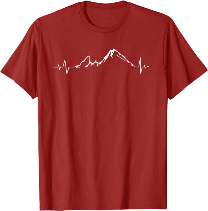 Original Berg Watzmann Herzschlag EKG T-Shirt für Männer Frauen Kinder