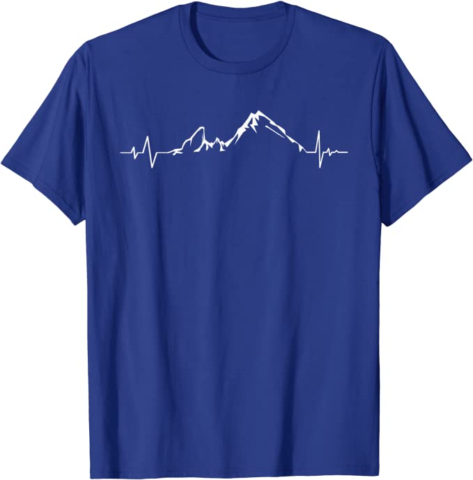 Original Berg Watzmann Herzschlag EKG T-Shirt für Männer Frauen Kinder
